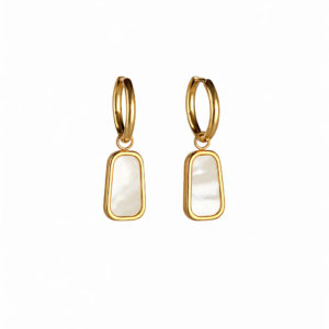 mother of pearl hoop ohrringe